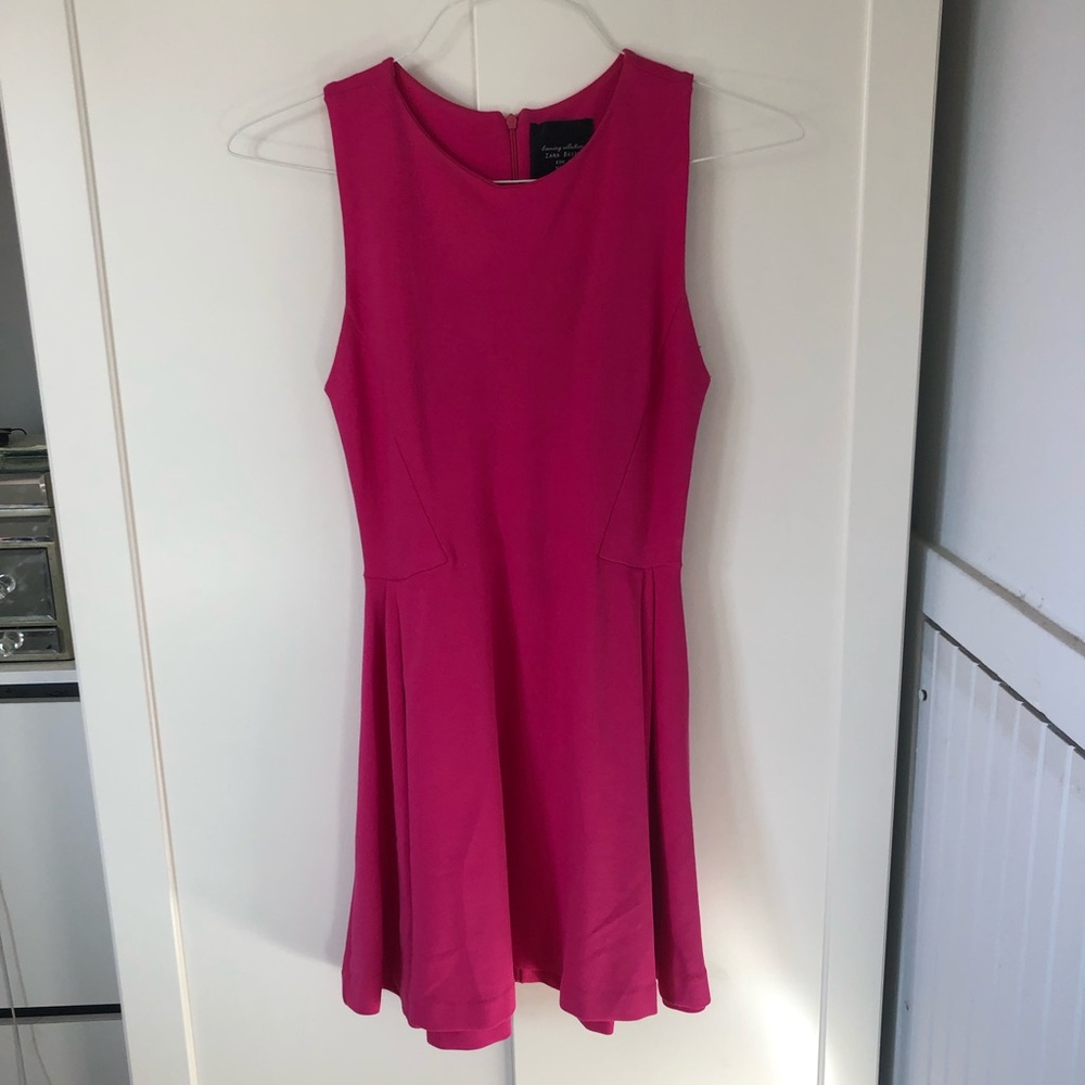 Hot pink tank dress